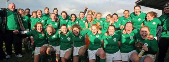 Ireland women's rugby team first ever triple crown 2013